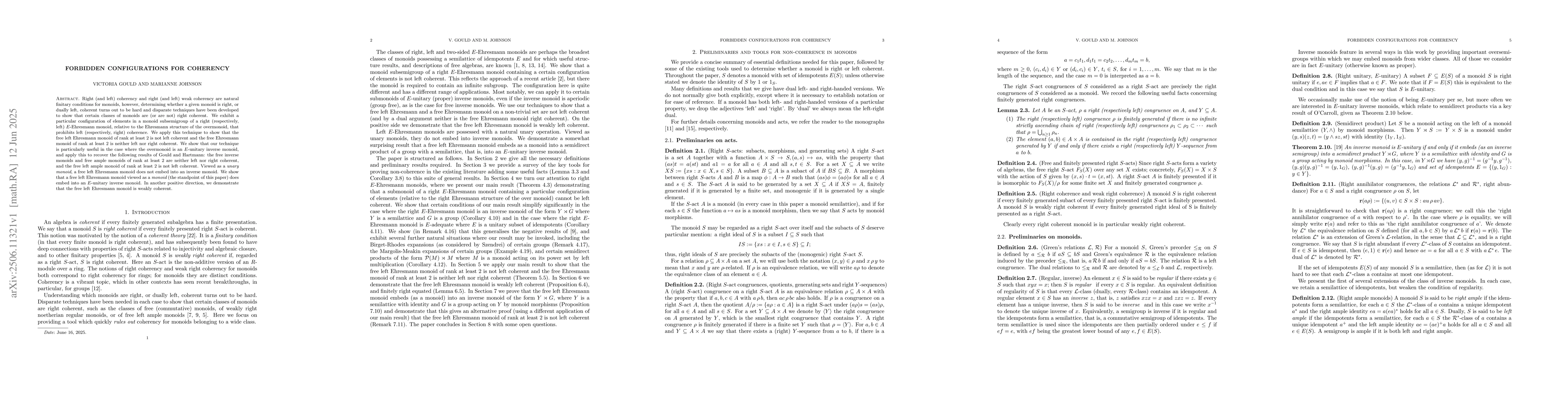 Thumbnail for Forbidden configurations for coherency