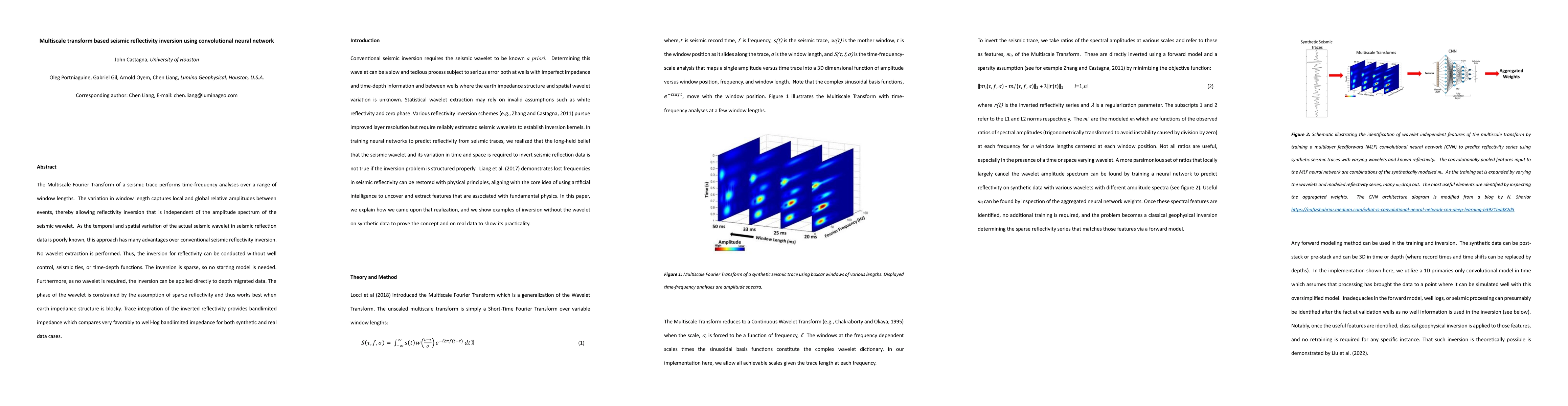 Thumbnail for Multiscale transform based seismic reflectivity inversion using
  convolutional neural network