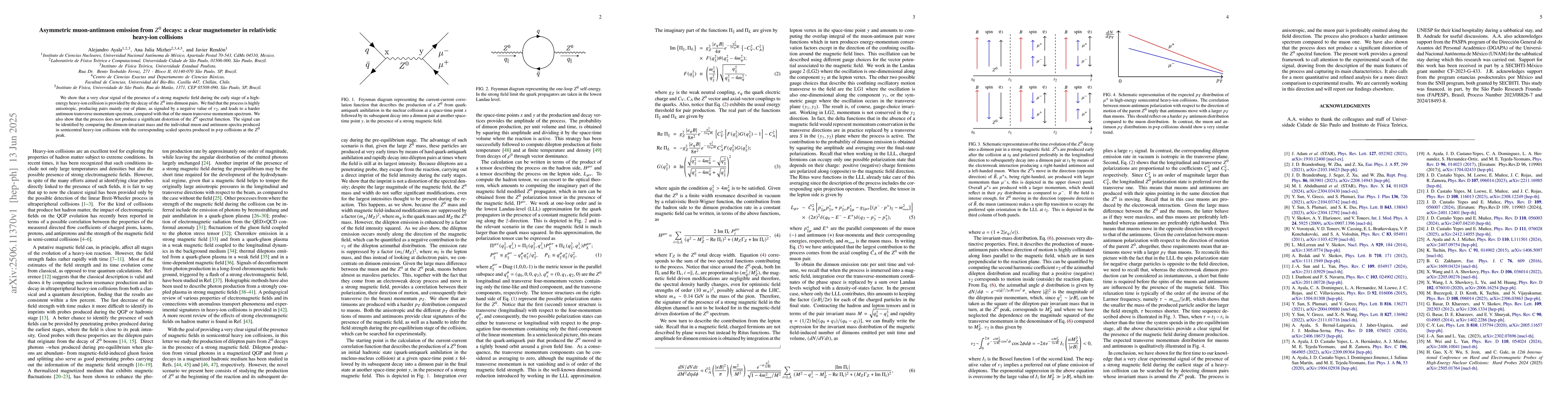 Thumbnail for Asymmetric muon-antimuon emission from $Z^0$ decays: a clear
  magnetometer in relativistic heavy-ion collisions