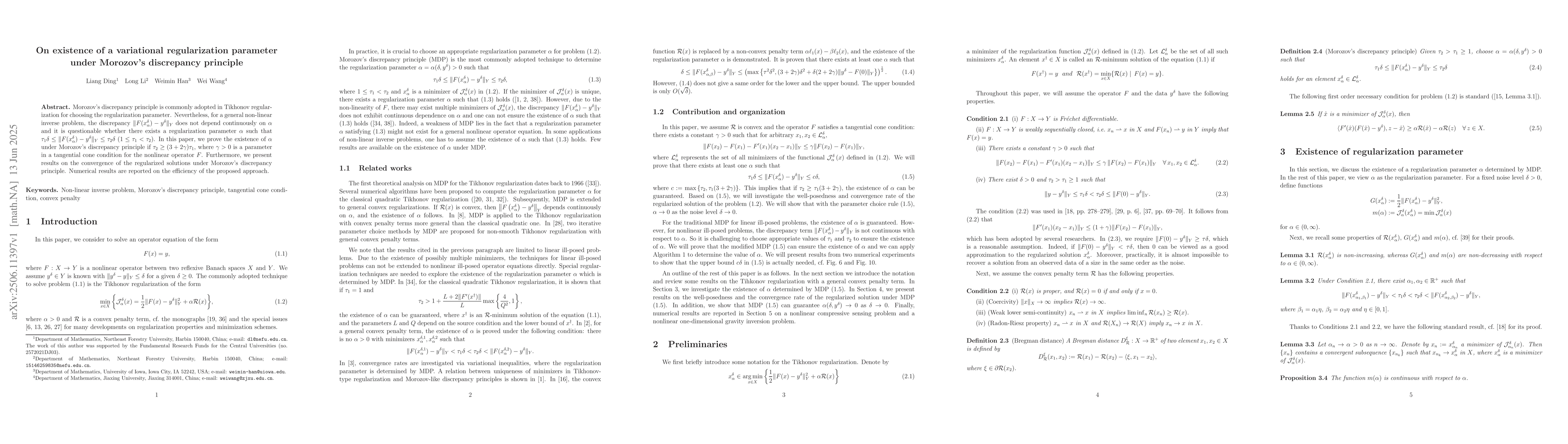 Thumbnail for On existence of a variational regularization parameter under Morozov's
  discrepancy principle