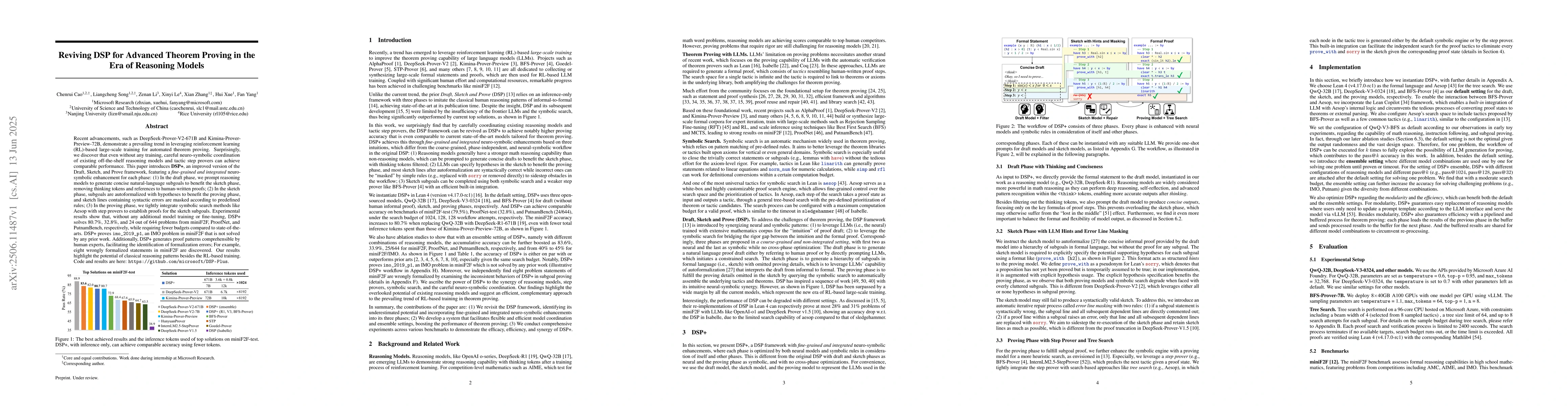 Thumbnail for Reviving DSP for Advanced Theorem Proving in the Era of Reasoning Models