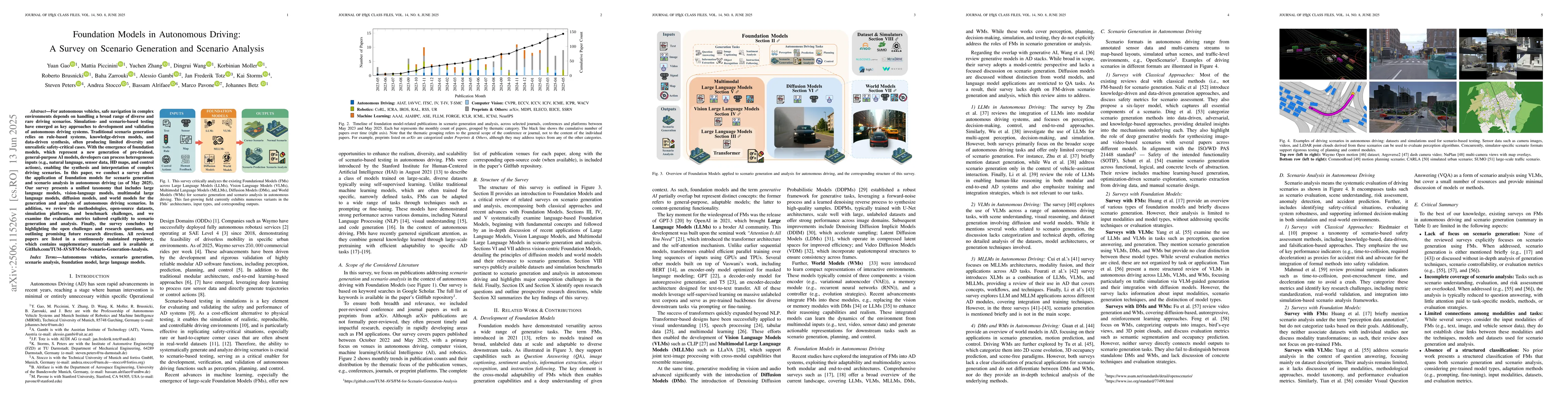 Thumbnail for Foundation Models in Autonomous Driving: A Survey on Scenario Generation
  and Scenario Analysis
