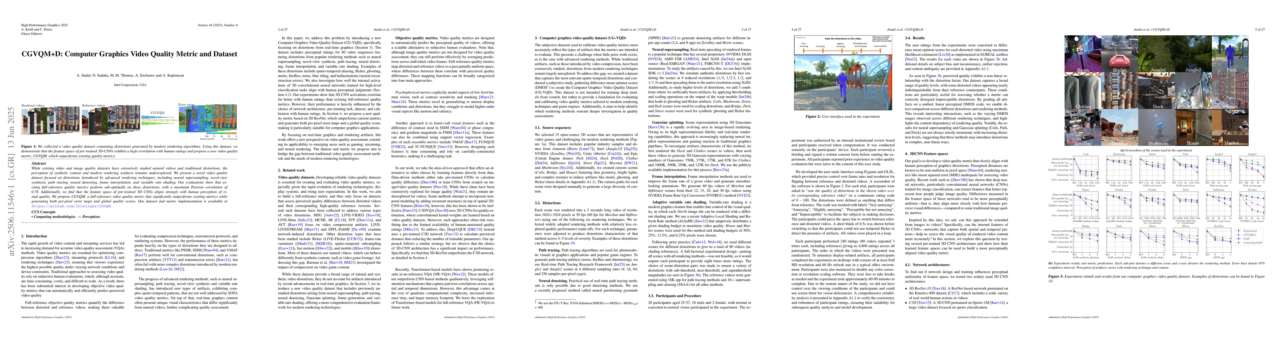 Thumbnail for CGVQM+D: Computer Graphics Video Quality Metric and Dataset