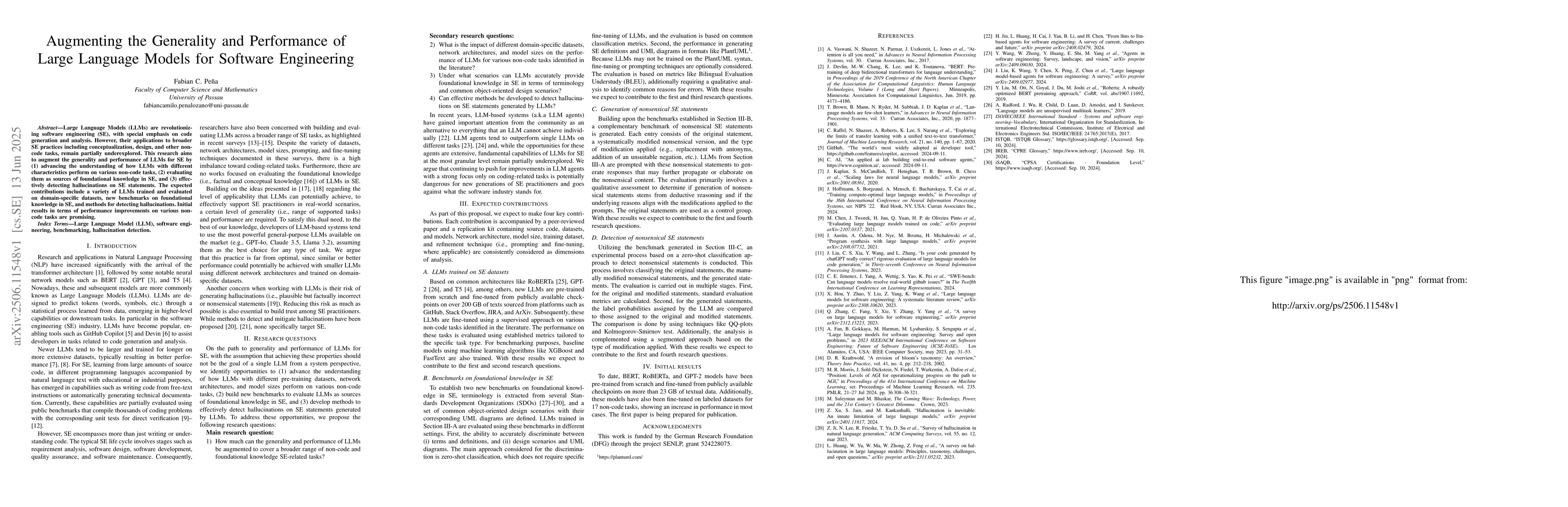 Thumbnail for Augmenting the Generality and Performance of Large Language Models for
  Software Engineering