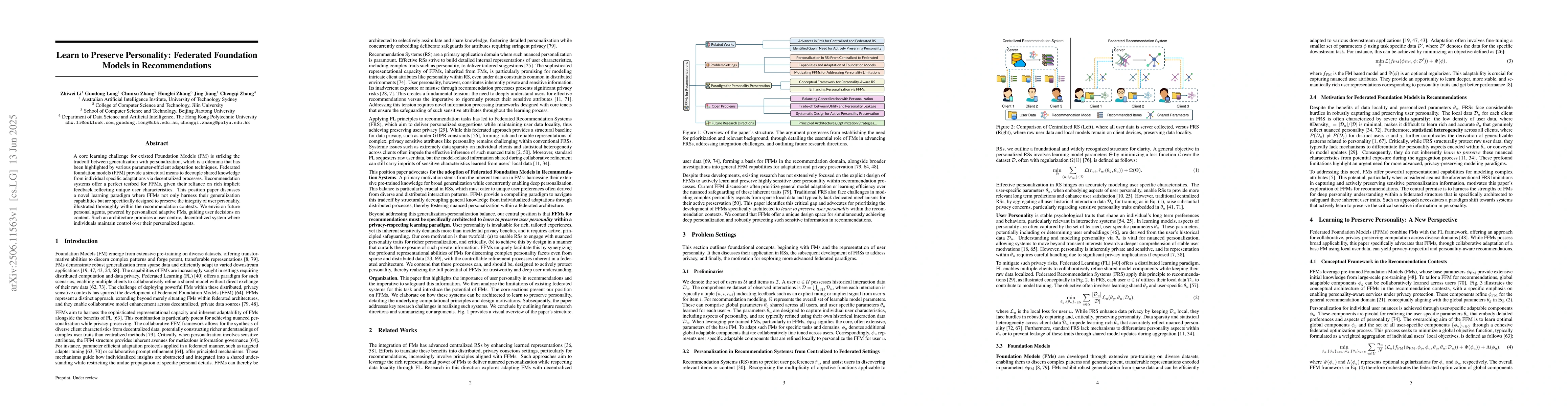 Thumbnail for Learn to Preserve Personality: Federated Foundation Models in
  Recommendations