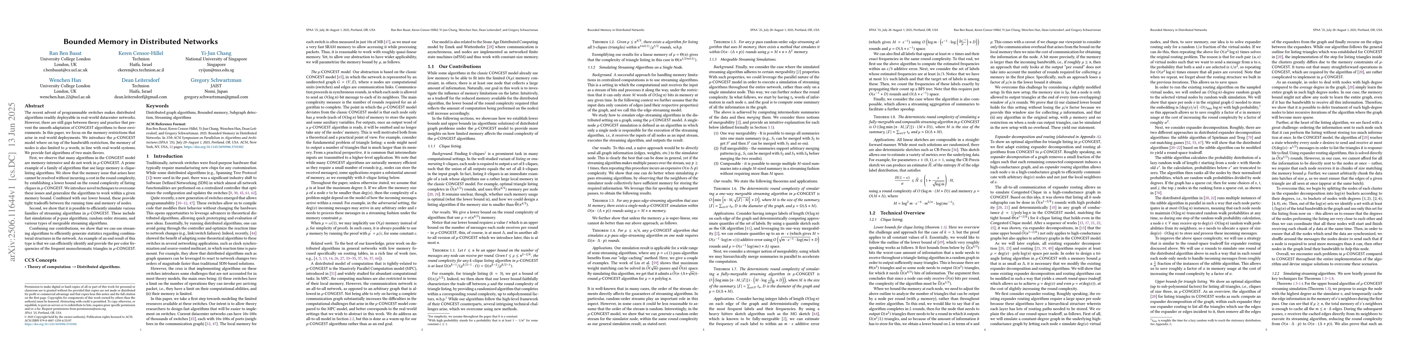 Thumbnail for Bounded Memory in Distributed Networks