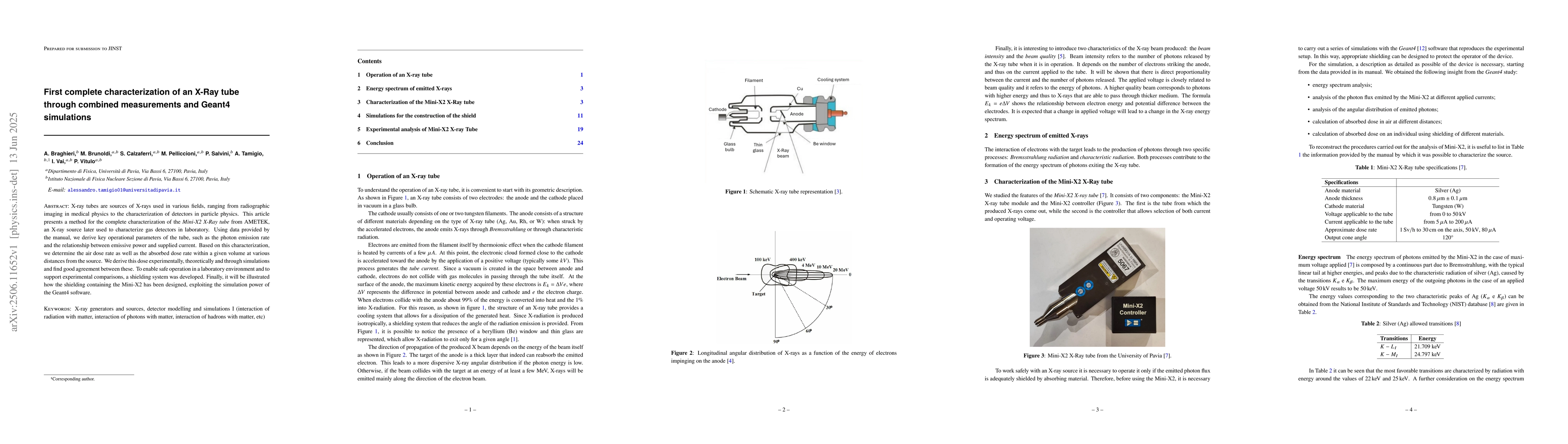 Thumbnail for First complete characterization of an X-Ray tube through combined
  measurements and Geant4 simulations
