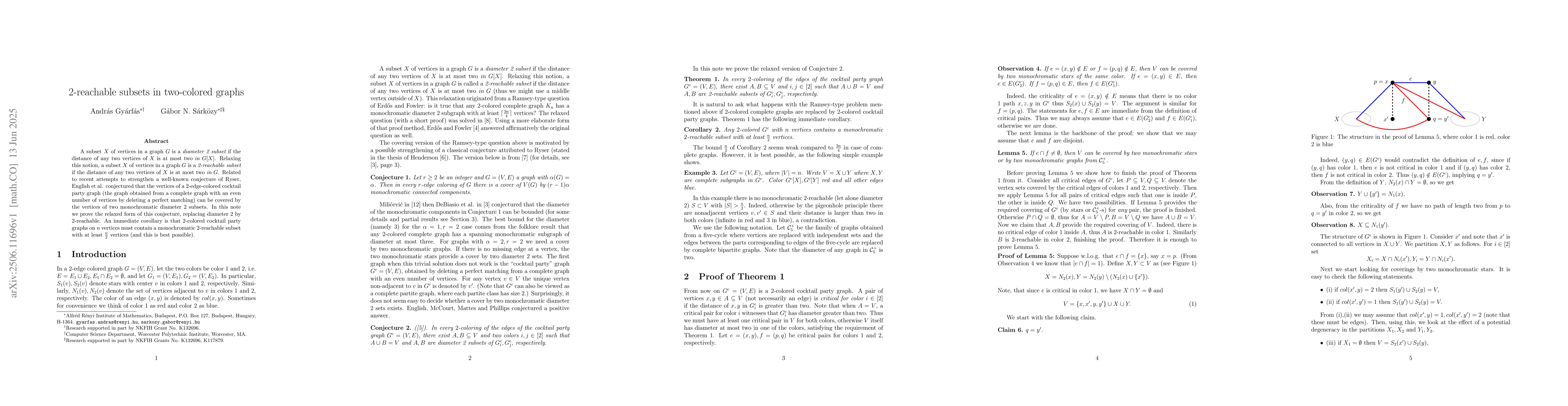 Thumbnail for 2-reachable subsets in two-colored graphs