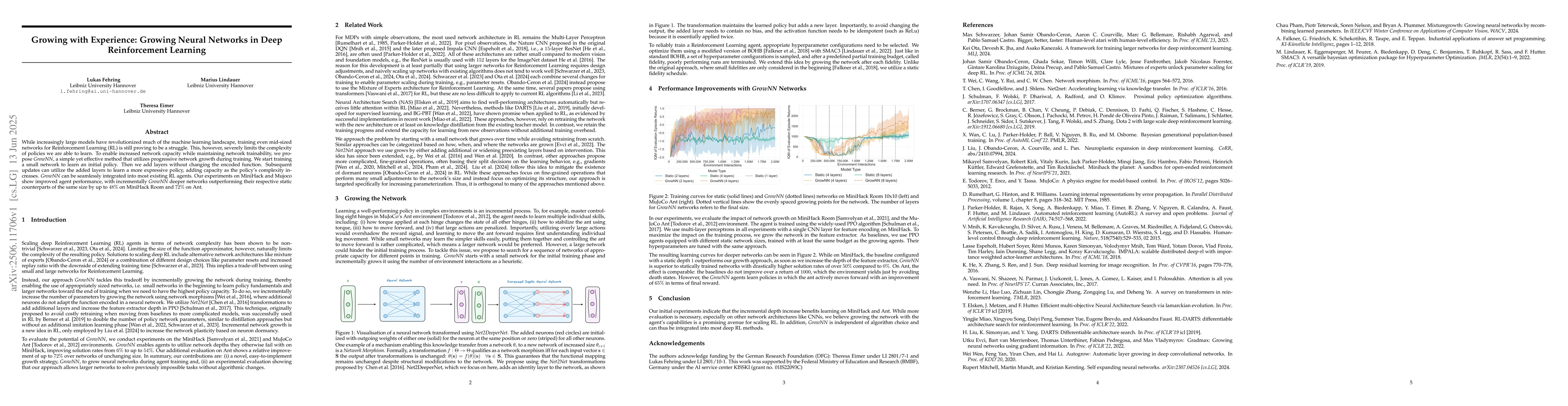 Thumbnail for Growing with Experience: Growing Neural Networks in Deep Reinforcement
  Learning