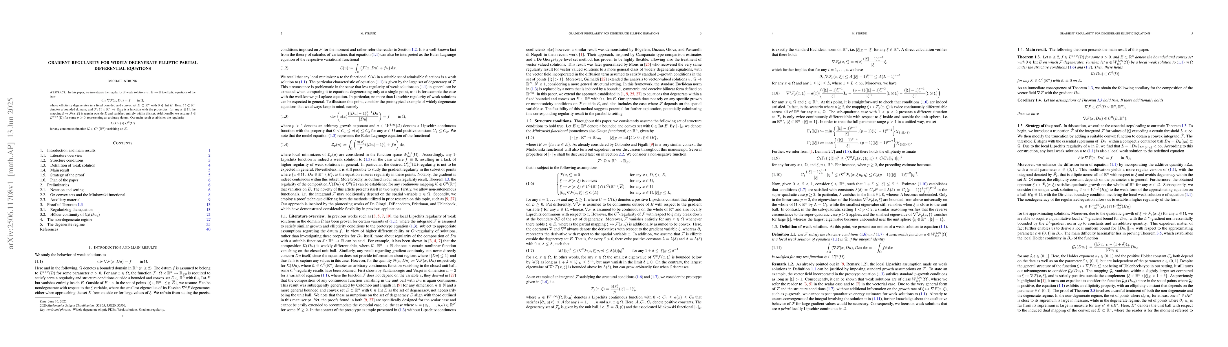 Thumbnail for Gradient regularity for widely degenerate elliptic partial differential
  equations
