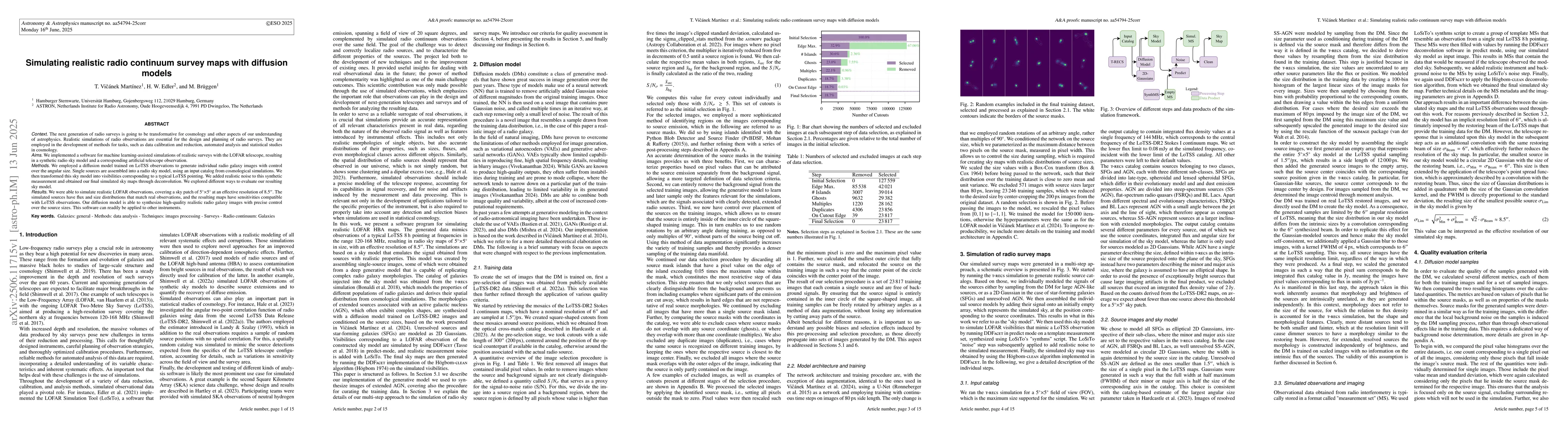 Thumbnail for Simulating realistic radio continuum survey maps with diffusion models