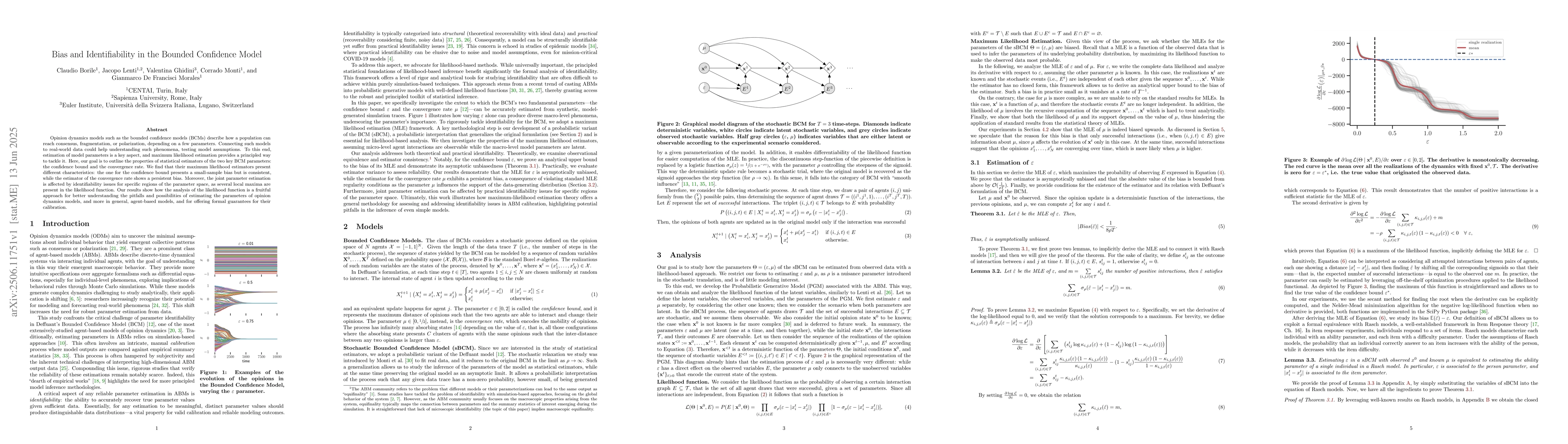 Thumbnail for Bias and Identifiability in the Bounded Confidence Model