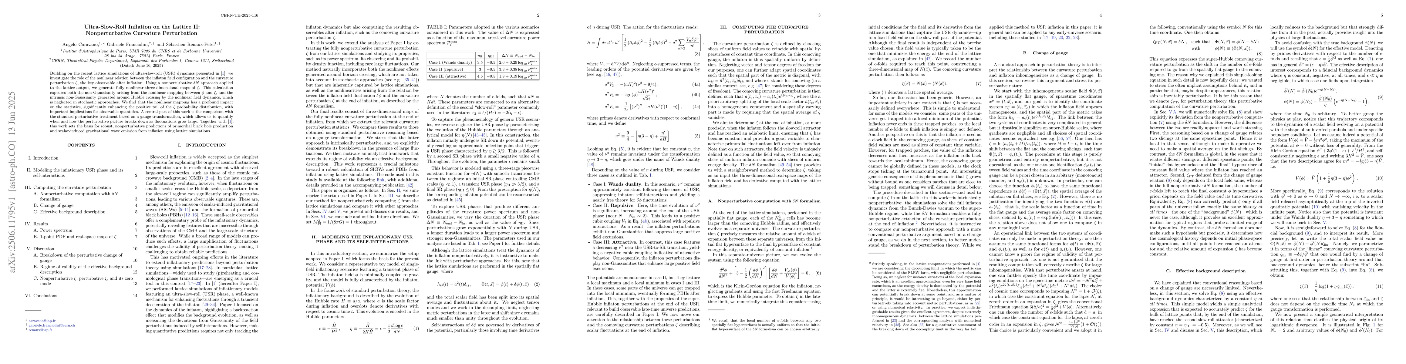 Thumbnail for Ultra-Slow-Roll Inflation on the Lattice II: Nonperturbative Curvature
  Perturbation