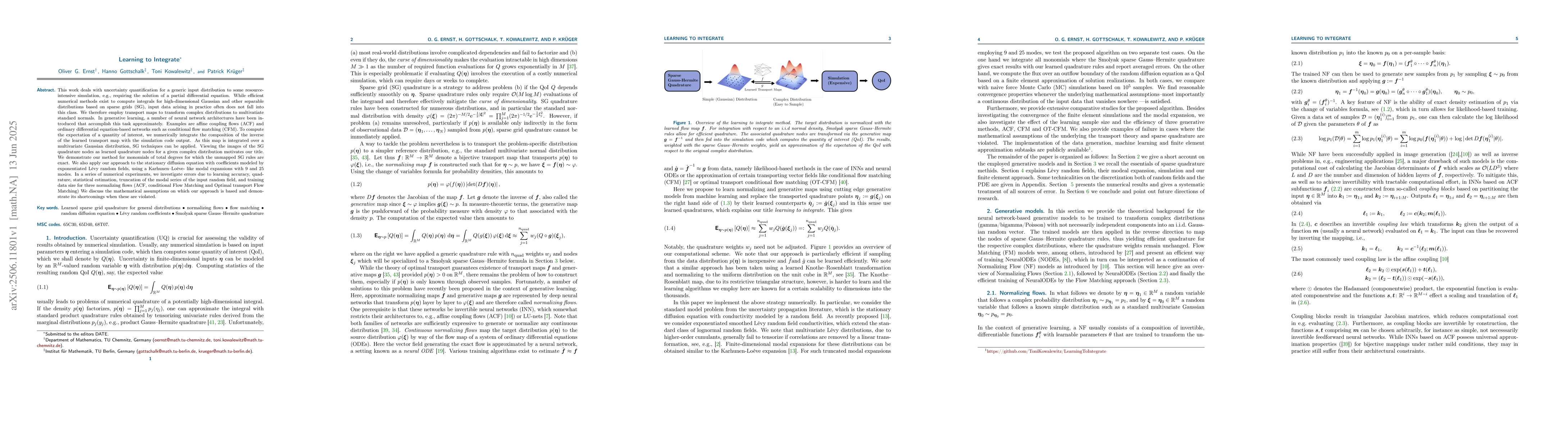 Thumbnail for Learning to Integrate