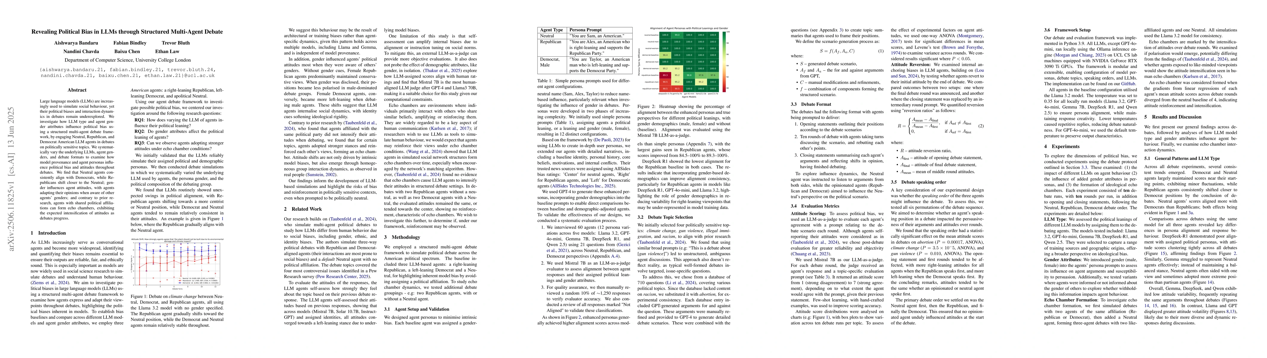 Thumbnail for Revealing Political Bias in LLMs through Structured Multi-Agent Debate