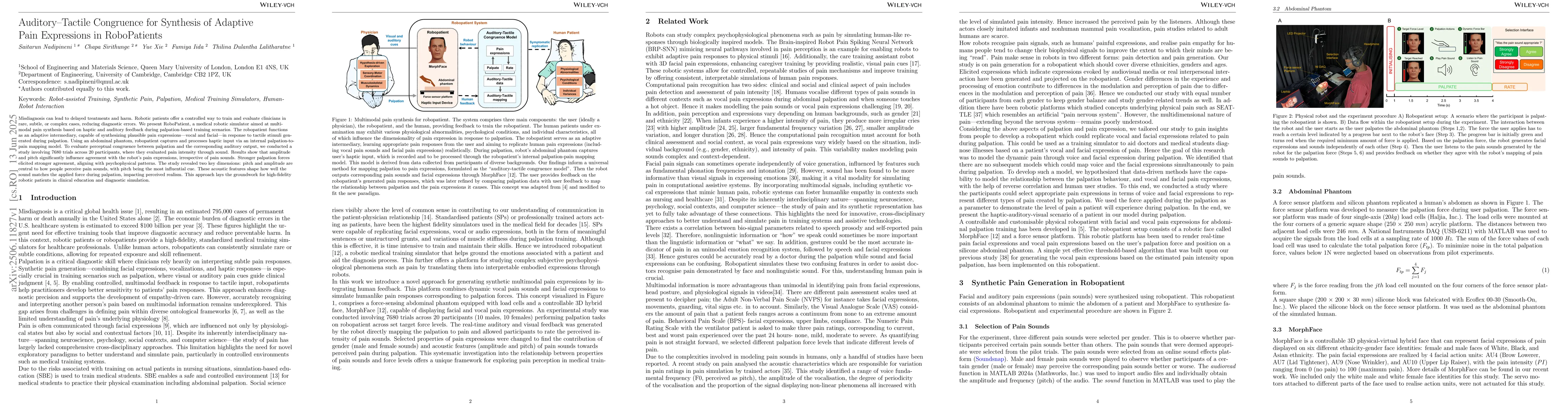 Thumbnail for Auditory-Tactile Congruence for Synthesis of Adaptive Pain Expressions
  in RoboPatients