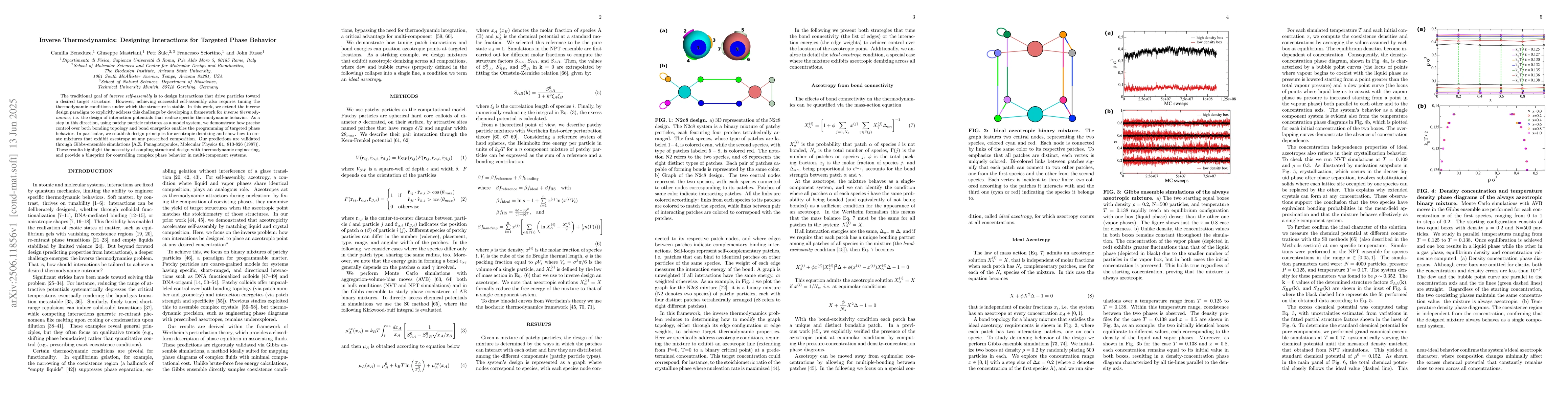 Thumbnail for Inverse Thermodynamics: Designing Interactions for Targeted Phase
  Behavior