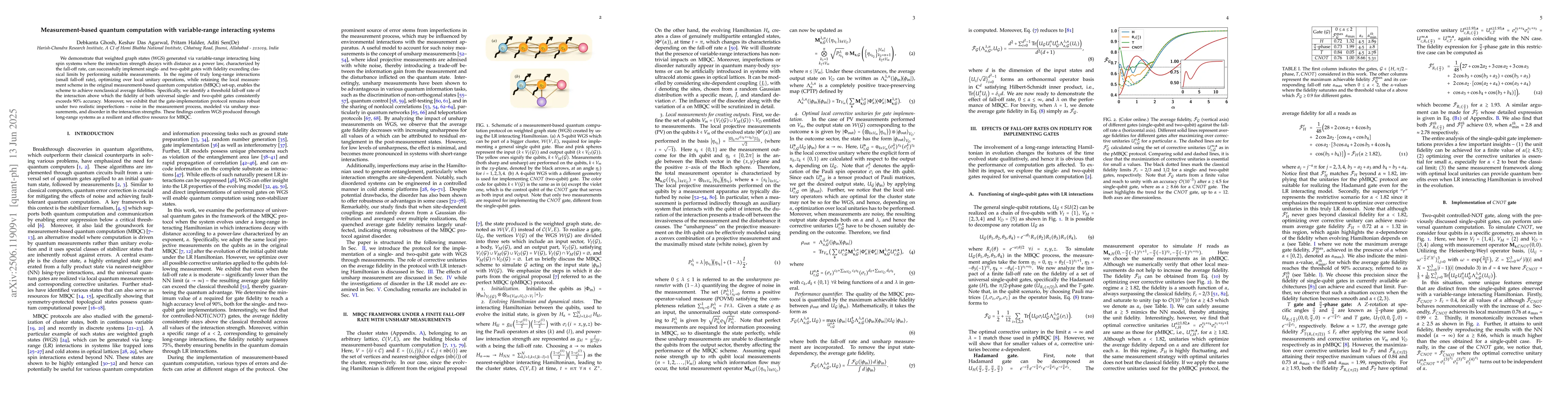 Thumbnail for Measurement-based quantum computation with variable-range interacting
  systems