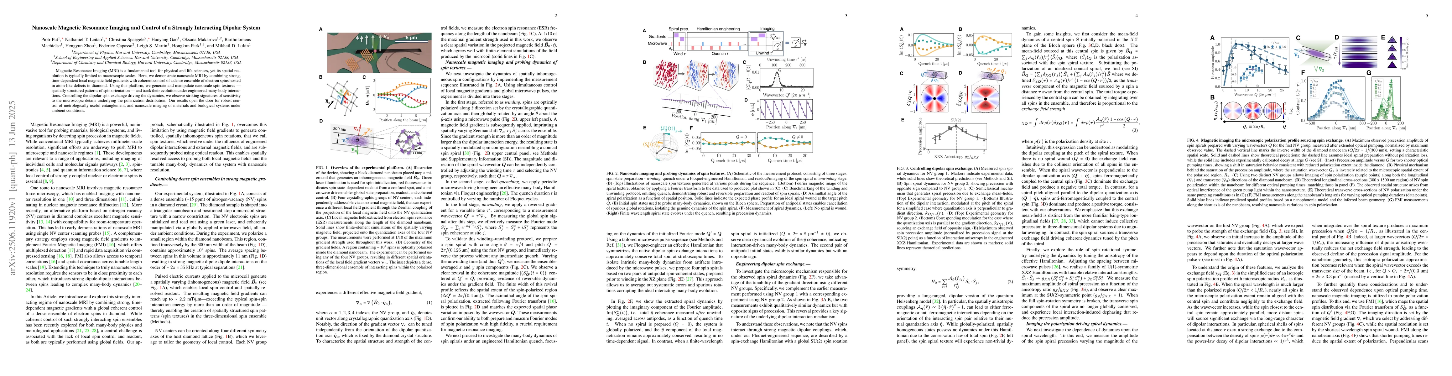 Thumbnail for Nanoscale Magnetic Resonance Imaging and Control of a Strongly
  Interacting Dipolar System
