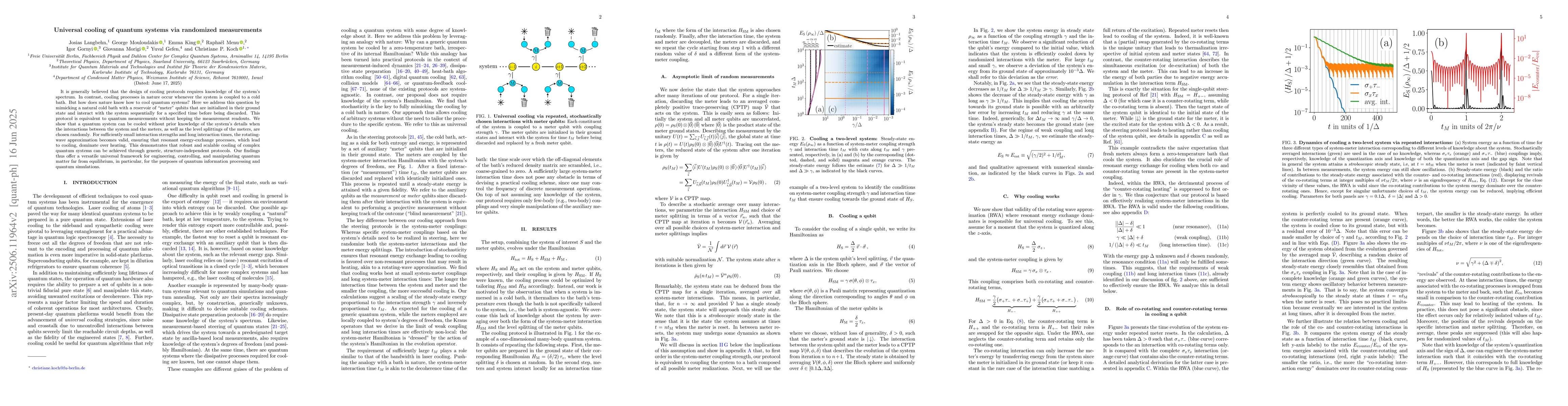 Thumbnail for Universal cooling of quantum systems via randomized measurements