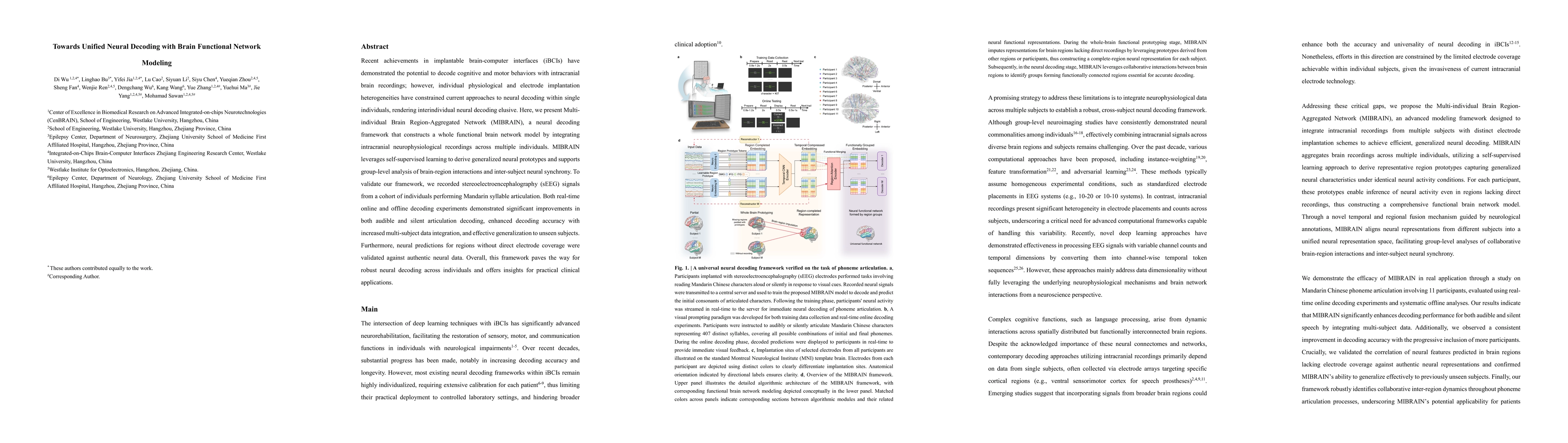 Thumbnail for Towards Unified Neural Decoding with Brain Functional Network Modeling