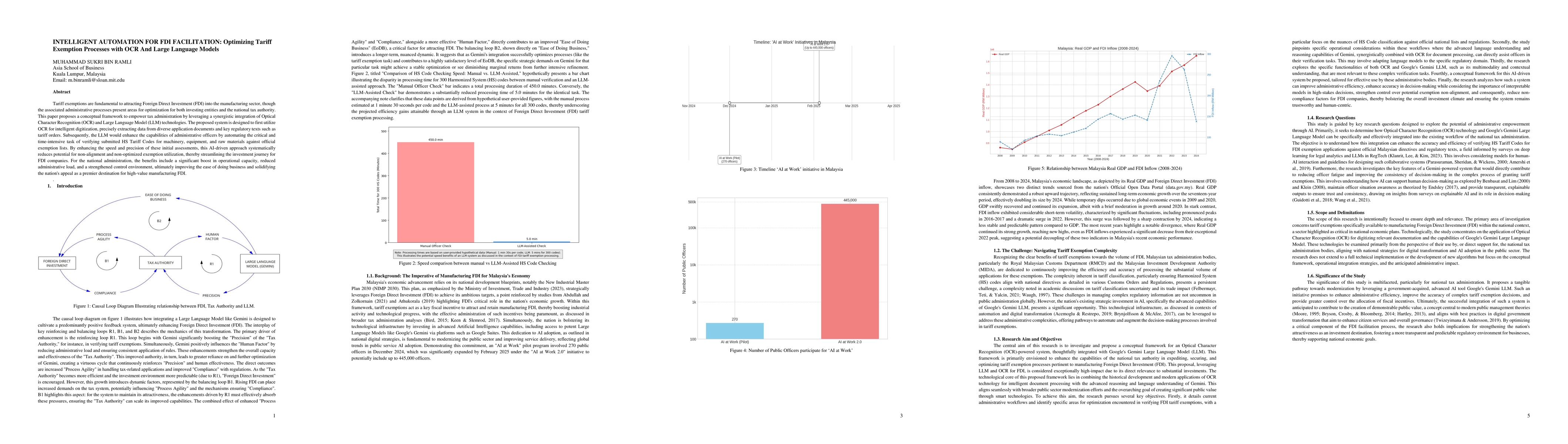 Thumbnail for Intelligent Automation for FDI Facilitation: Optimizing Tariff Exemption
  Processes with OCR And Large Language Models