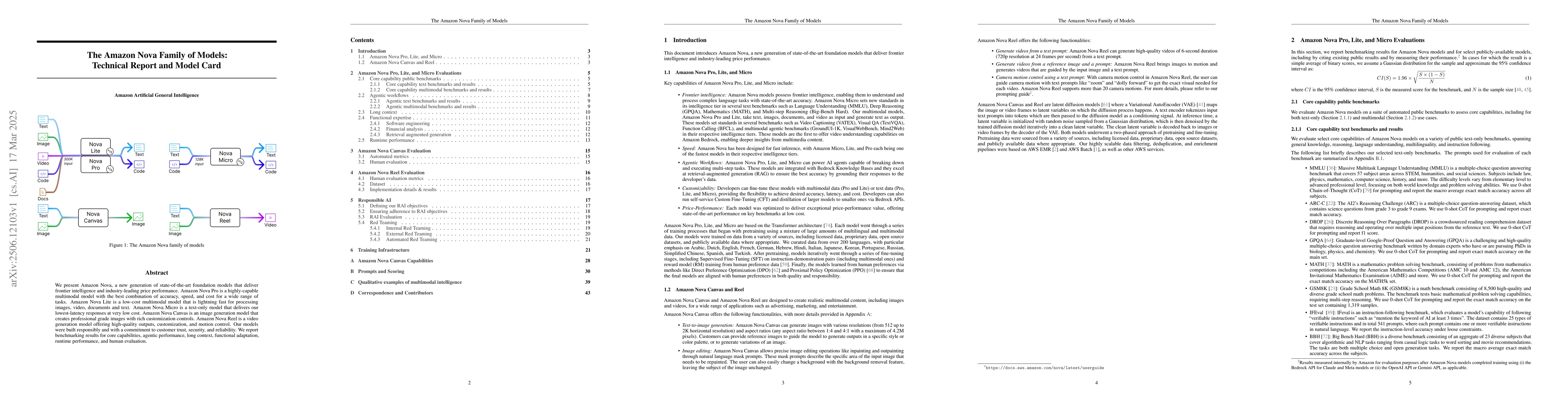 Thumbnail for The Amazon Nova Family of Models: Technical Report and Model Card