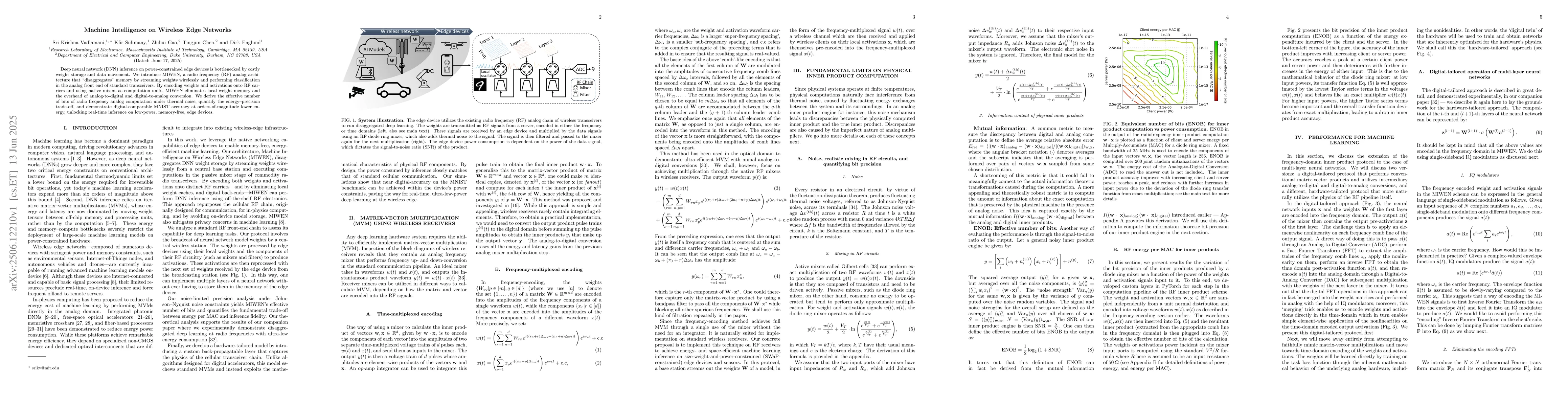 Thumbnail for Machine Intelligence on Wireless Edge Networks