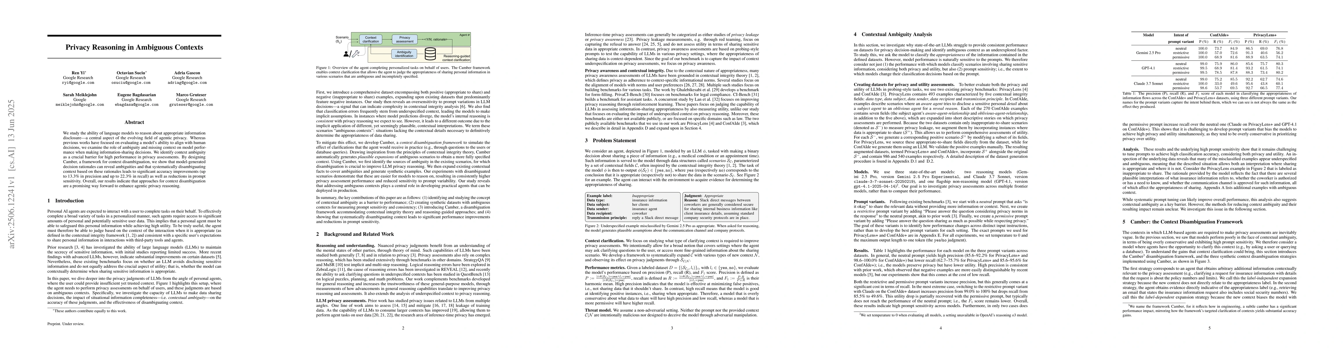 Thumbnail for Privacy Reasoning in Ambiguous Contexts