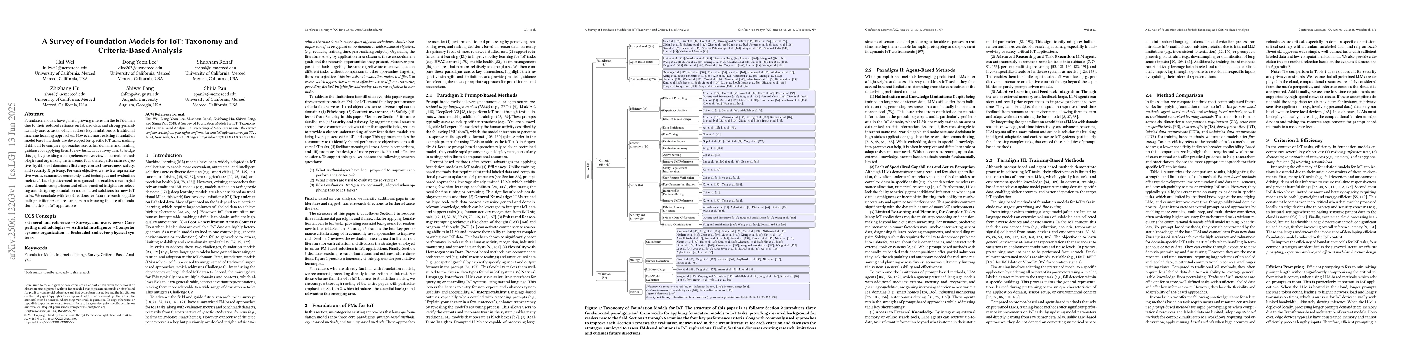 Thumbnail for A Survey of Foundation Models for IoT: Taxonomy and Criteria-Based
  Analysis