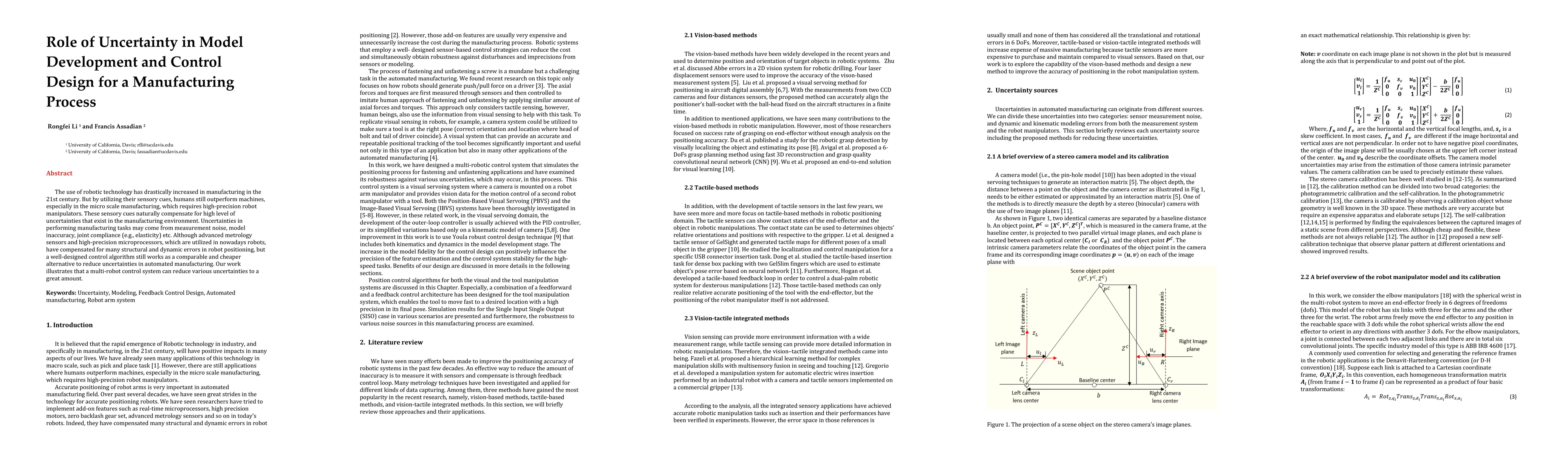 Thumbnail for Role of Uncertainty in Model Development and Control Design for a
  Manufacturing Process