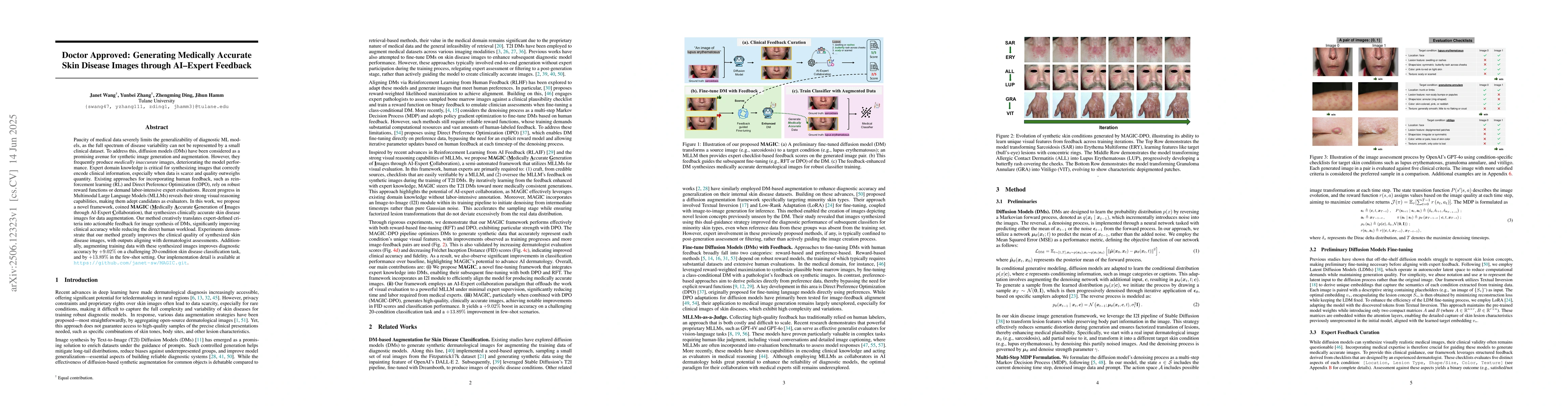 Thumbnail for Doctor Approved: Generating Medically Accurate Skin Disease Images
  through AI-Expert Feedback