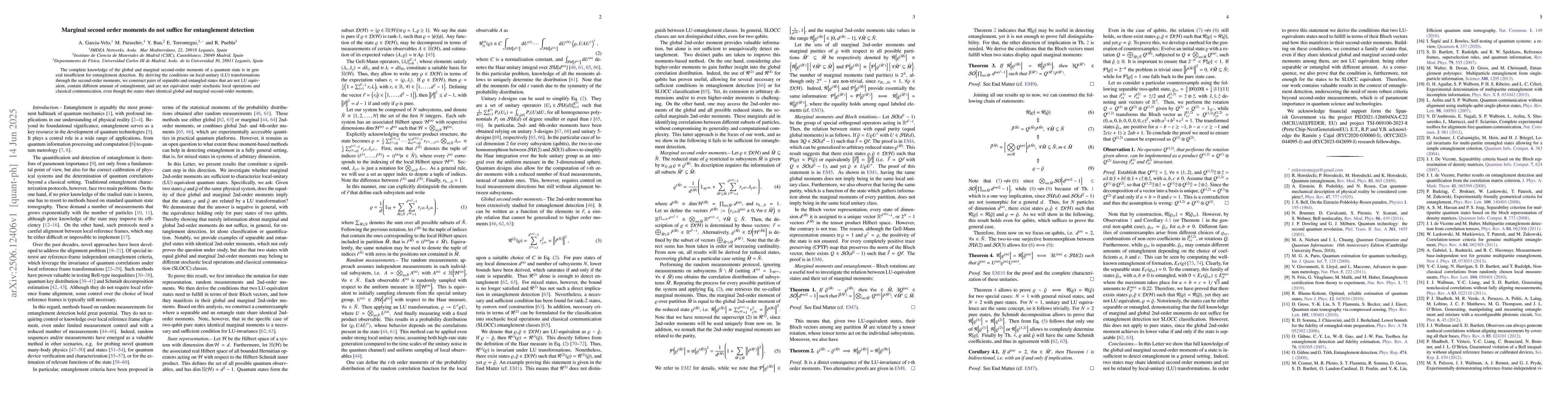 Thumbnail for Marginal second-order moments do not suffice for entanglement detection