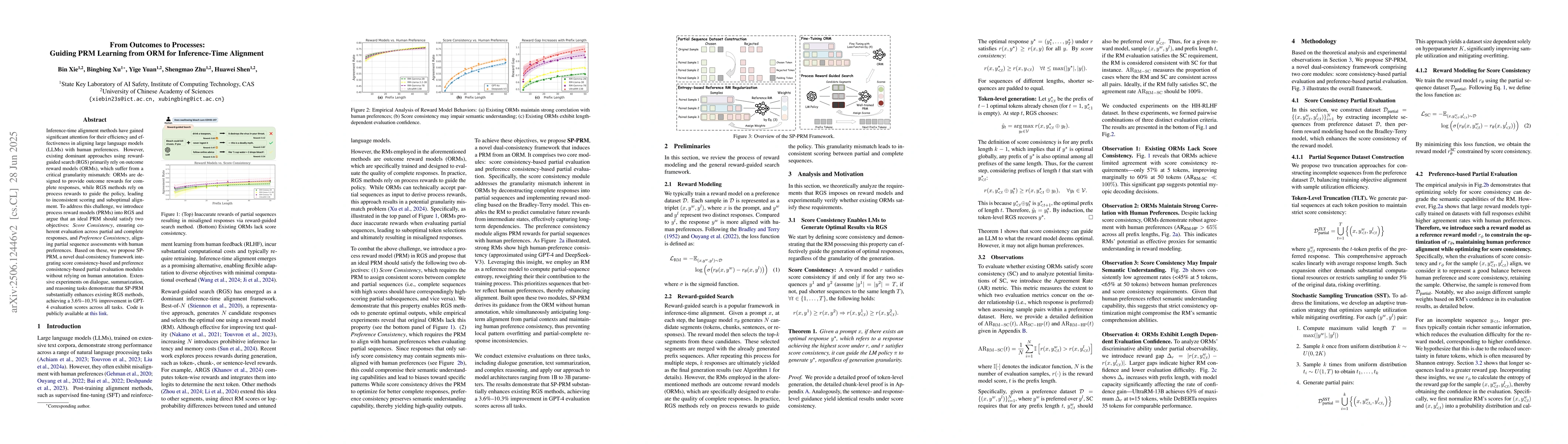 Thumbnail for From Outcomes to Processes: Guiding PRM Learning from ORM for
  Inference-Time Alignment