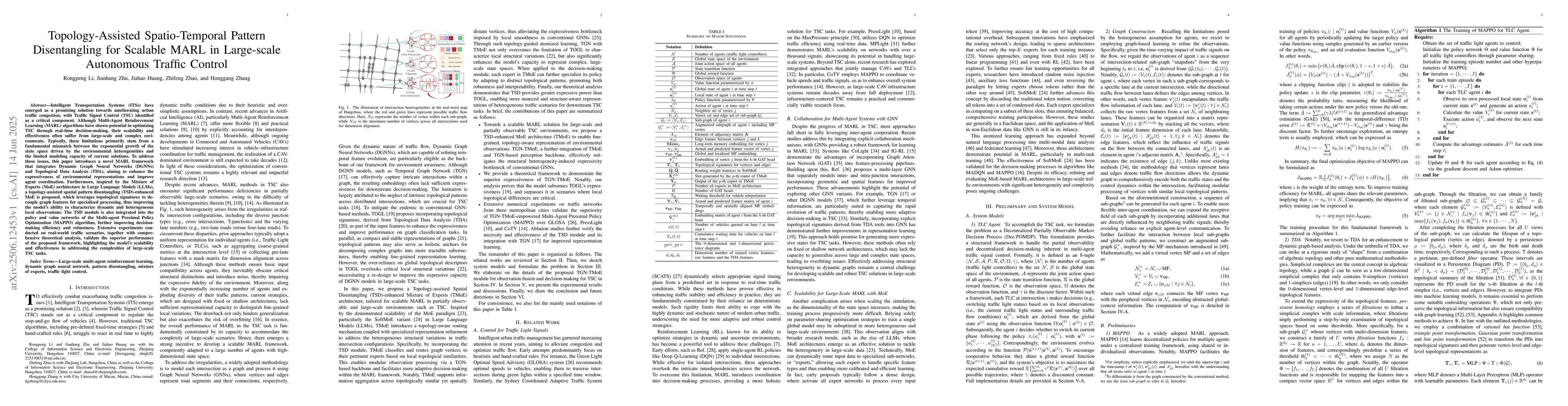 Thumbnail for Topology-Assisted Spatio-Temporal Pattern Disentangling for Scalable
  MARL in Large-scale Autonomous Traffic Control