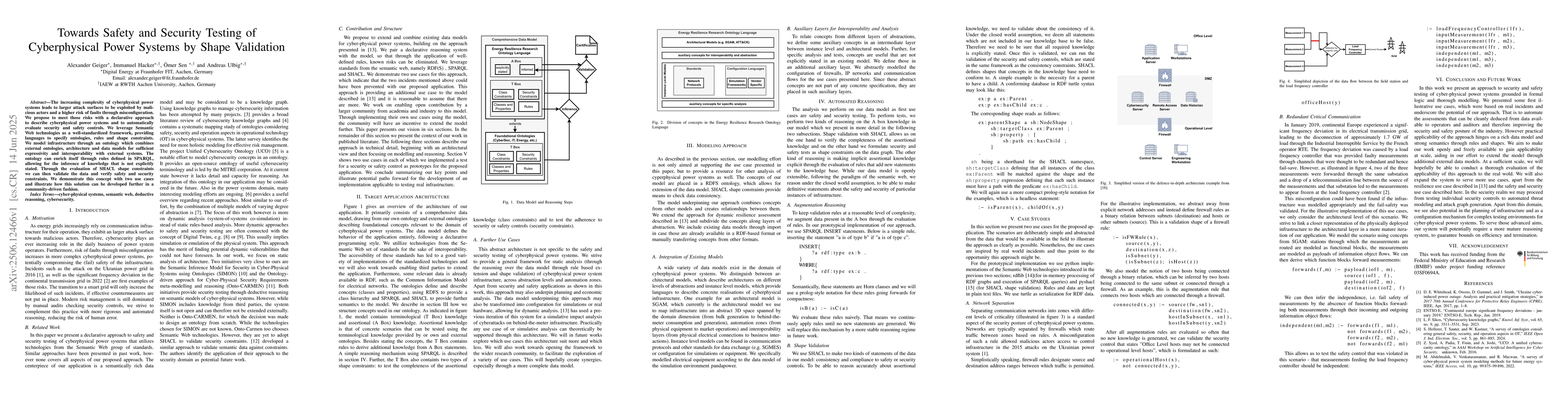 Thumbnail for Towards Safety and Security Testing of Cyberphysical Power Systems by
  Shape Validation