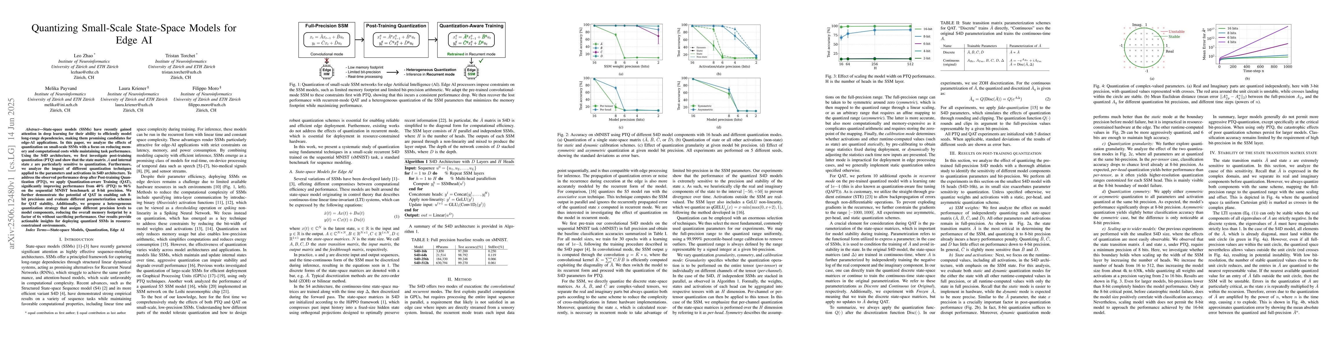 Thumbnail for Quantizing Small-Scale State-Space Models for Edge AI