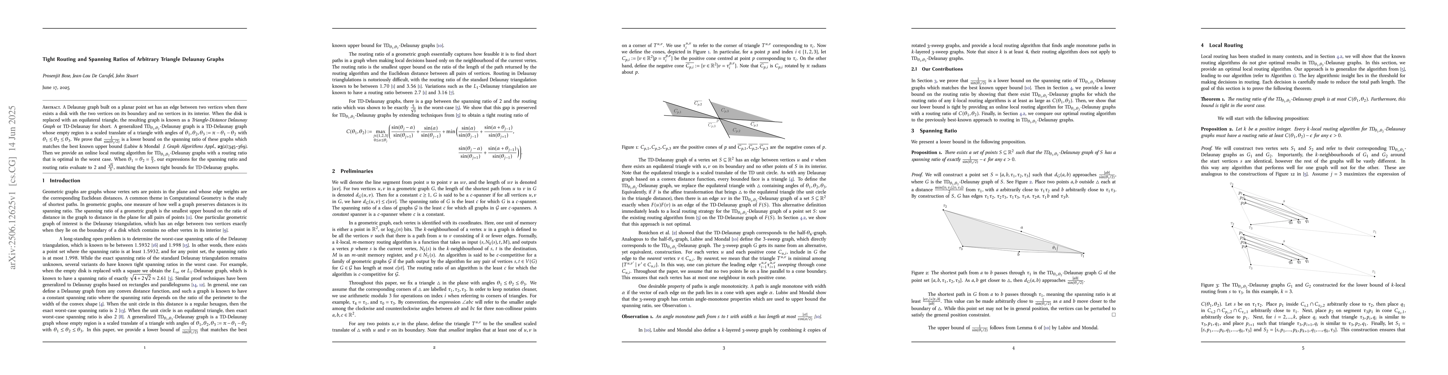 Thumbnail for Tight Routing and Spanning Ratios of Arbitrary Triangle Delaunay Graphs
