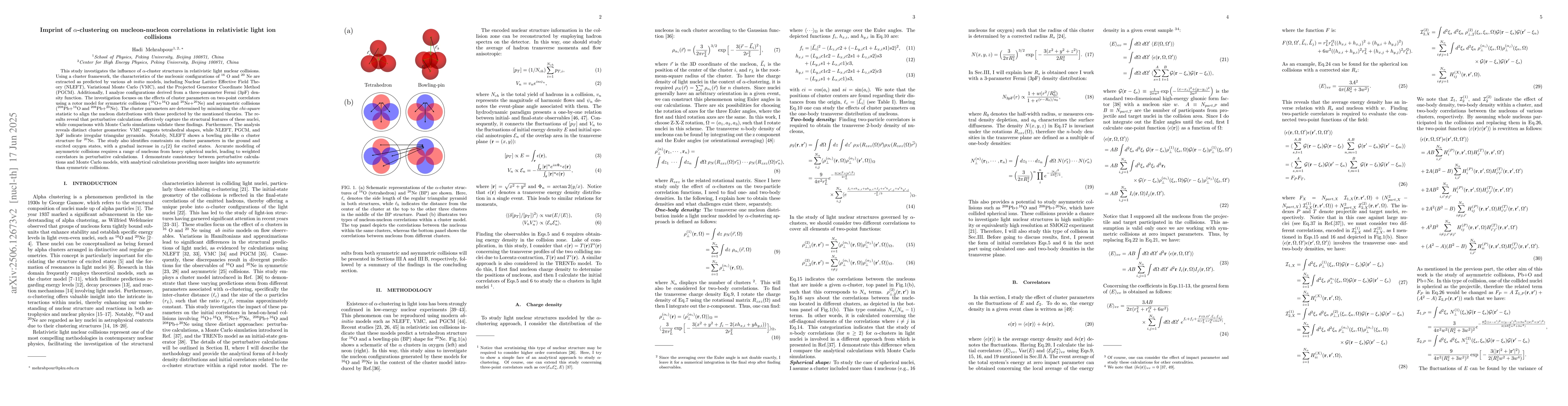 Thumbnail for Imprint of $α$-clustering on nucleon-nucleon correlations in
  relativistic light ion collisions