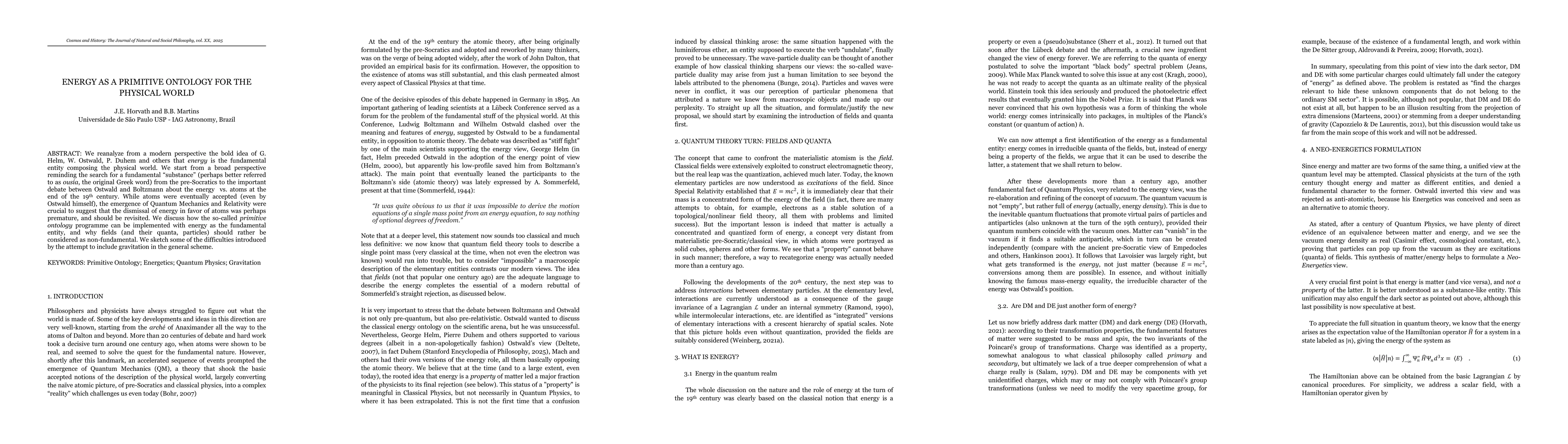 Thumbnail for Energy as a Primitive Ontology for the Physical World