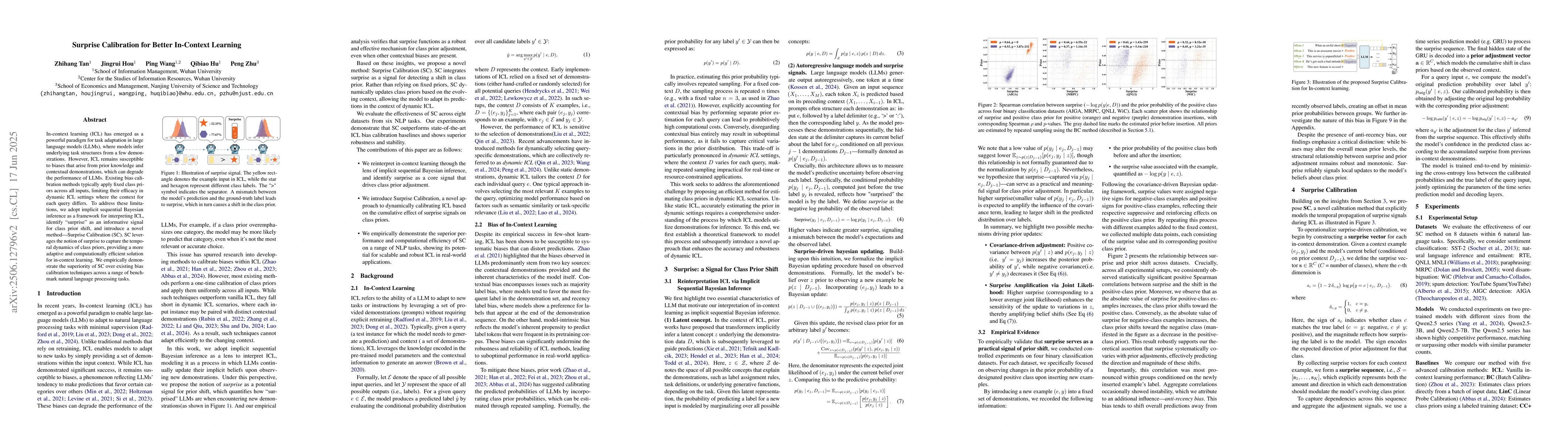Thumbnail for Surprise Calibration for Better In-Context Learning