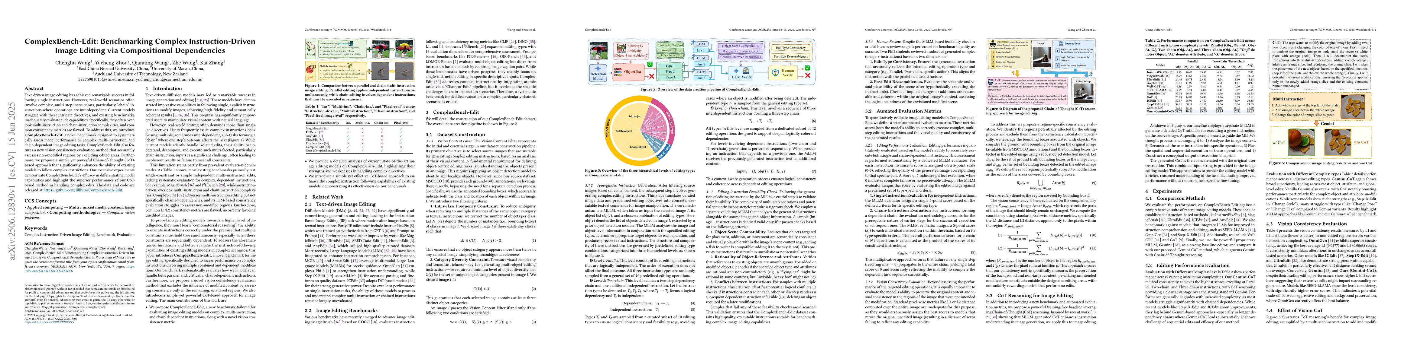 Thumbnail for ComplexBench-Edit: Benchmarking Complex Instruction-Driven Image Editing
  via Compositional Dependencies