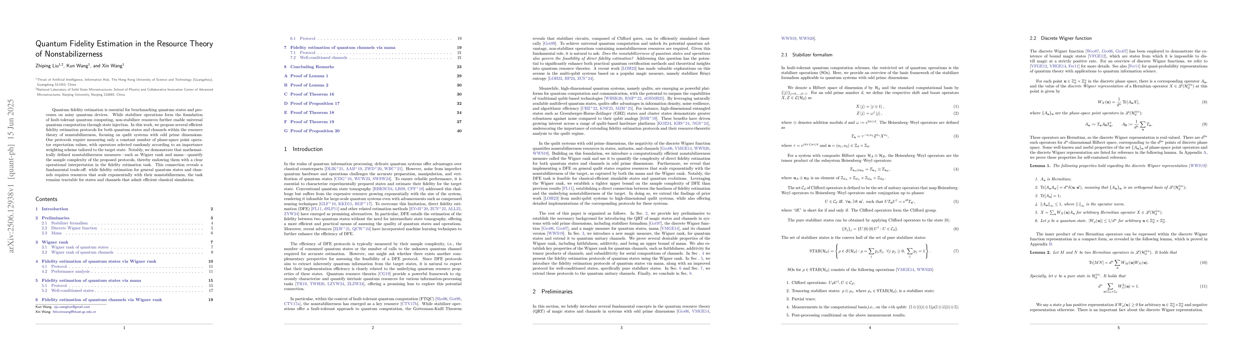 Thumbnail for Quantum Fidelity Estimation in the Resource Theory of Nonstabilizerness