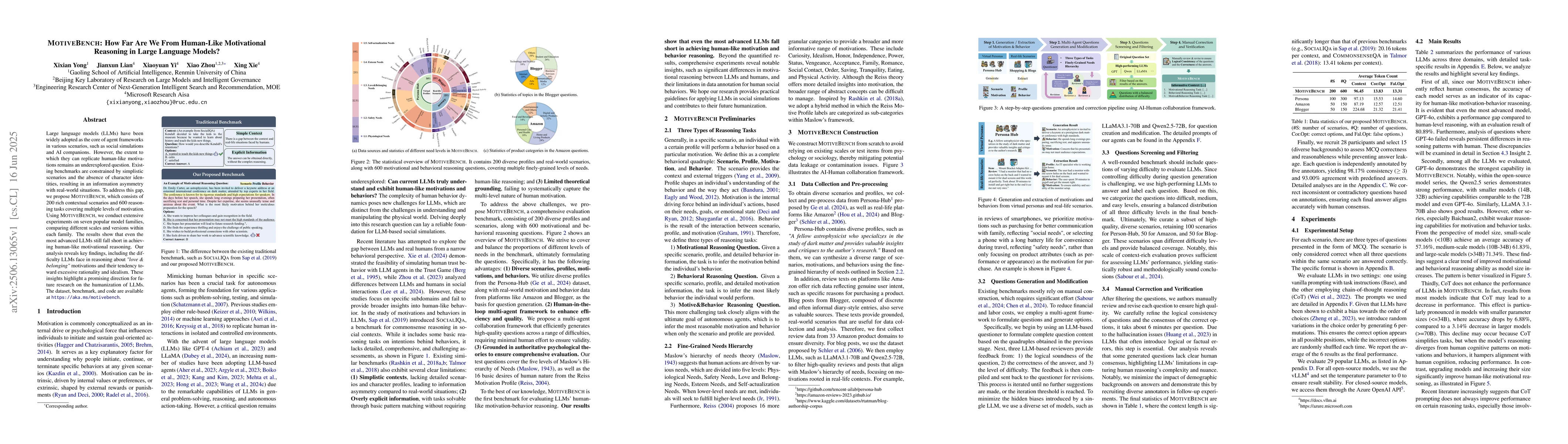 Thumbnail for MotiveBench: How Far Are We From Human-Like Motivational Reasoning in
  Large Language Models?