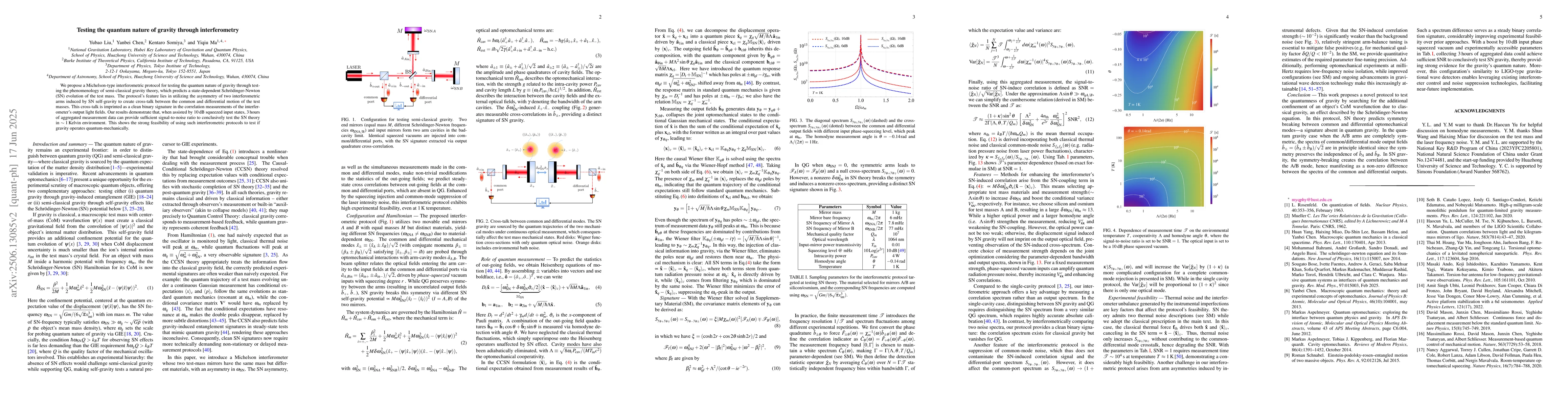 Thumbnail for Testing the quantum nature of gravity through interferometry
