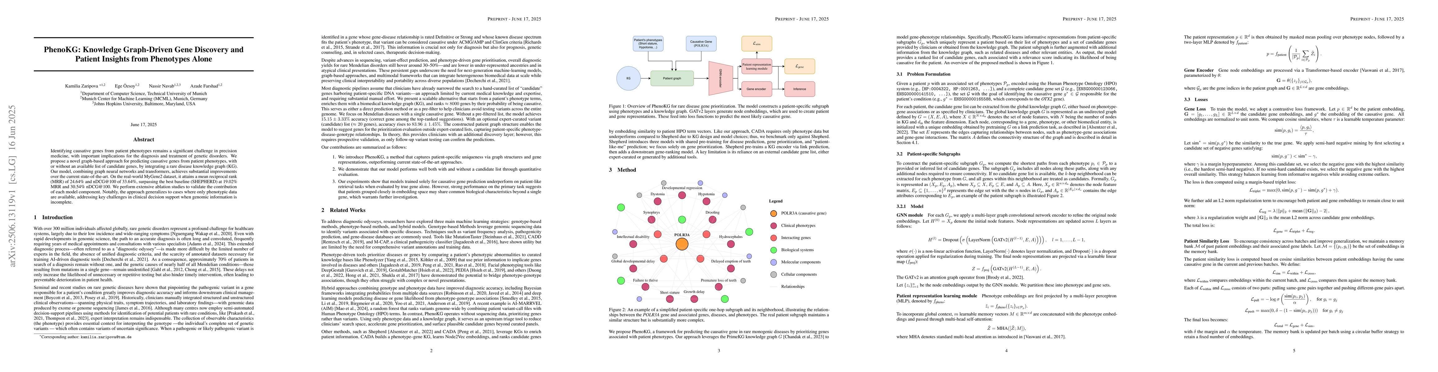 Thumbnail for PhenoKG: Knowledge Graph-Driven Gene Discovery and Patient Insights from
  Phenotypes Alone
