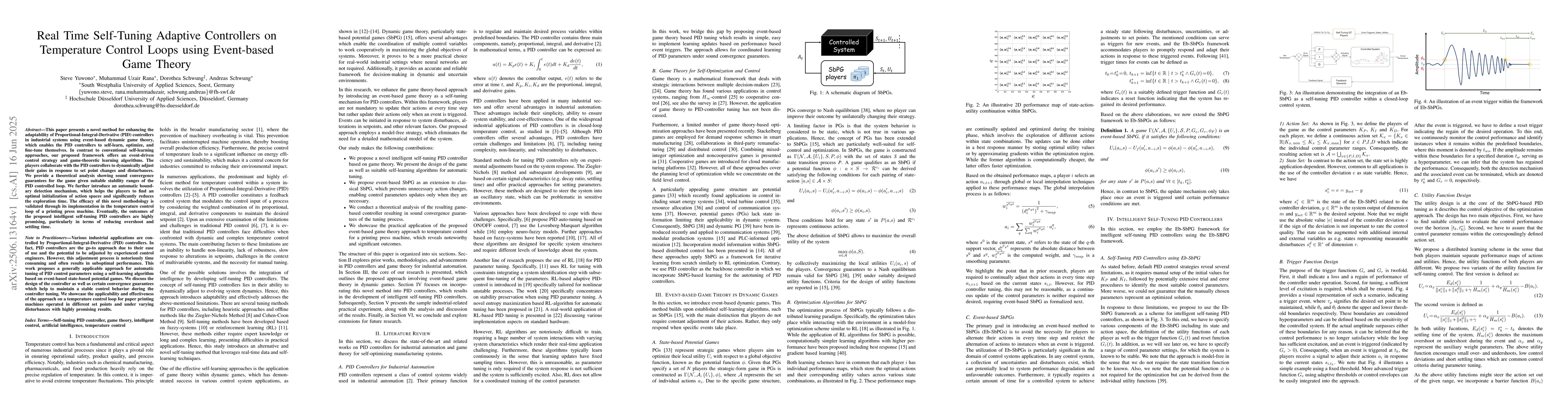 Thumbnail for Real Time Self-Tuning Adaptive Controllers on Temperature Control Loops
  using Event-based Game Theory