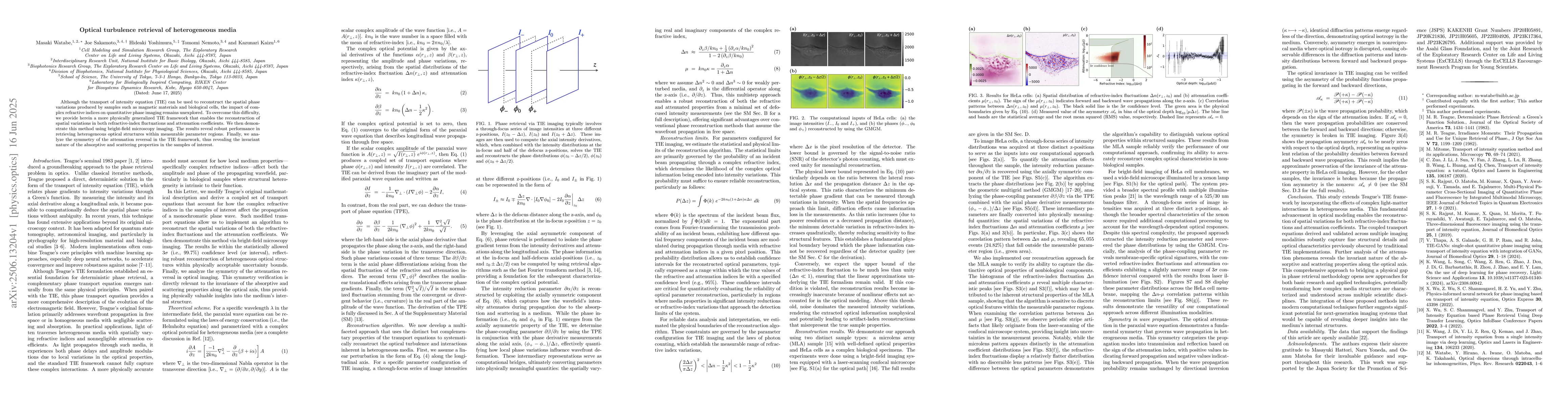 Thumbnail for Optical turbulence retrieval of heterogeneous media