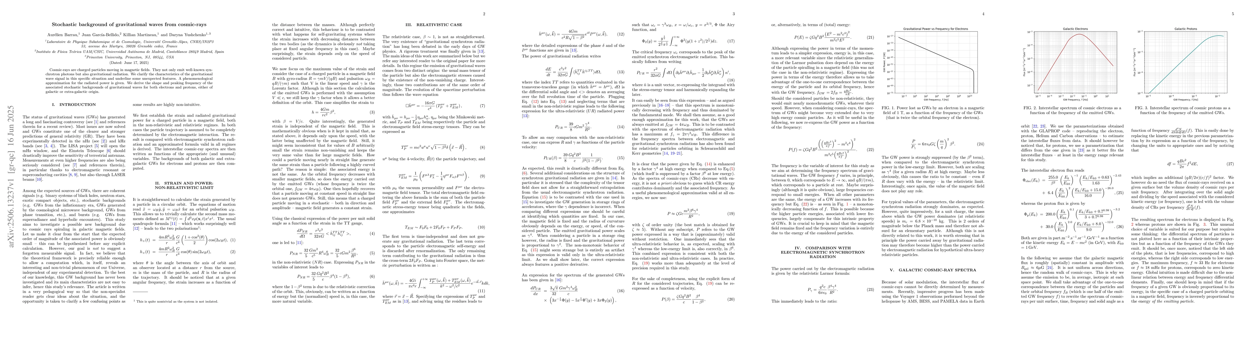 Thumbnail for Stochastic background of gravitational waves from cosmic-rays