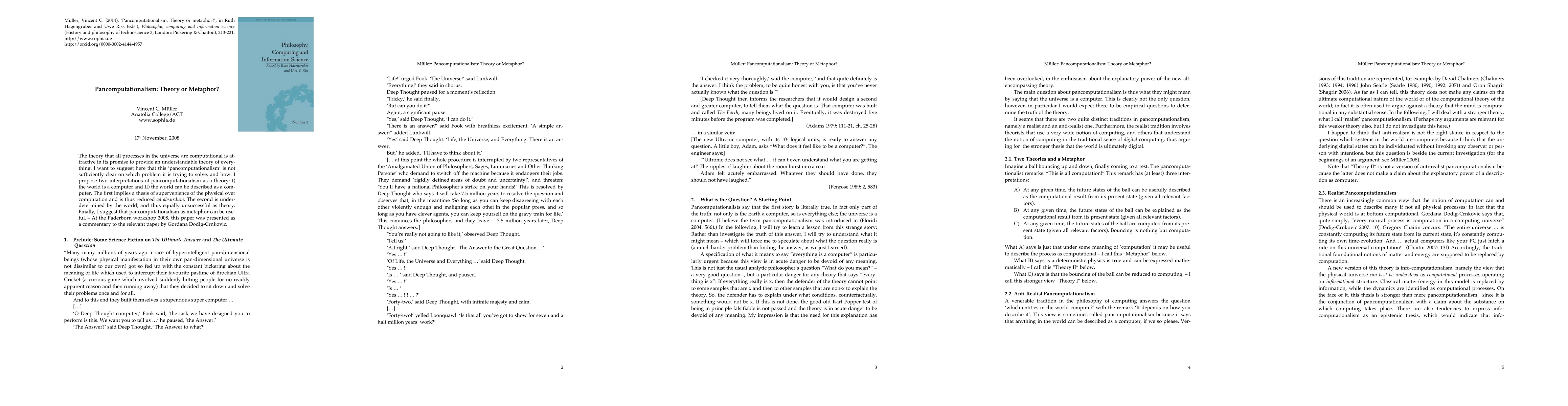 Thumbnail for Pancomputationalism: Theory or metaphor?